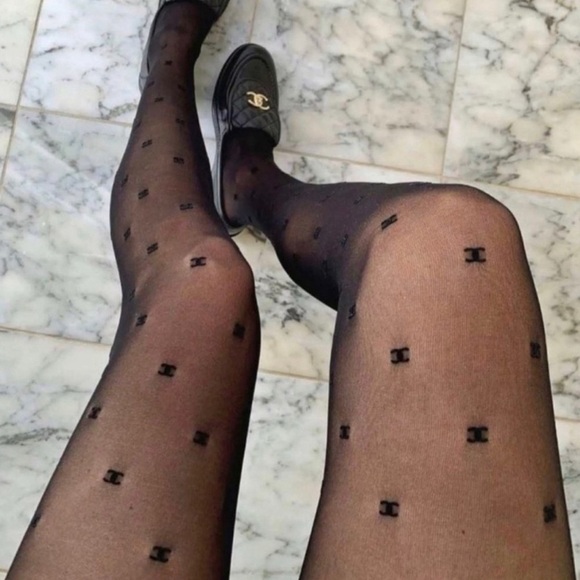 Accessories - Black Pantyhose w/Velvet & Without